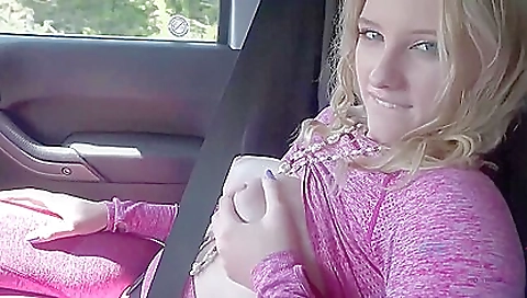 Sexy blonde gets her pussy stretched by katharine