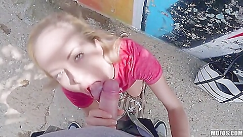 Hot blonde babe fucks with her boyfriend