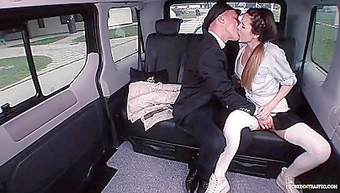 Sexy blonde slutty take street gets fucked in her mouth